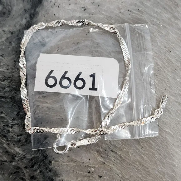8" 925 Italy Sterling Bracelet - Picture 5 of 16